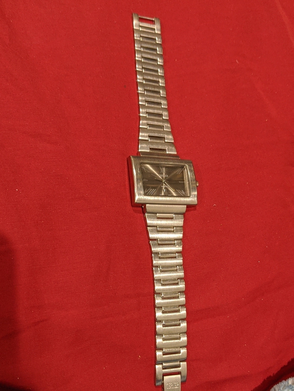 Men's Silver Stainless Steel Bracelet Watch